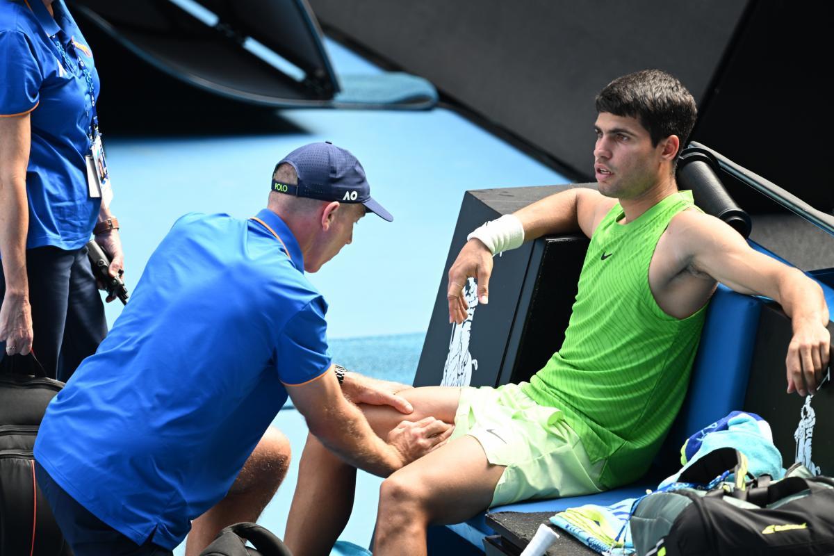 Carlos Alcaraz, durante las semifinales de Australia. (Getty Images)