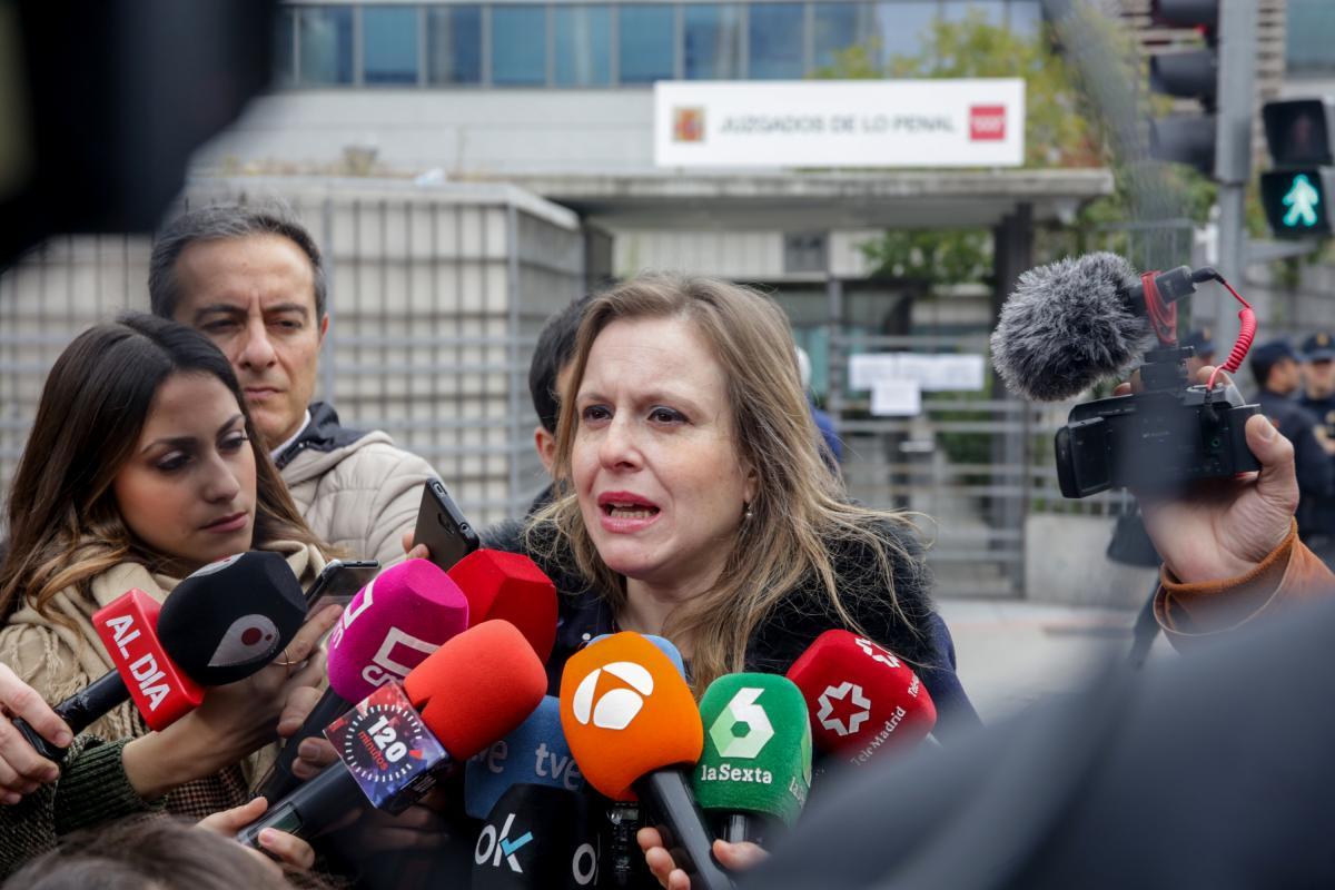 Polonia Castellano, presidenta de Abogados Cristianos, ante los medios (Ricardo Rubio / Europa Press)