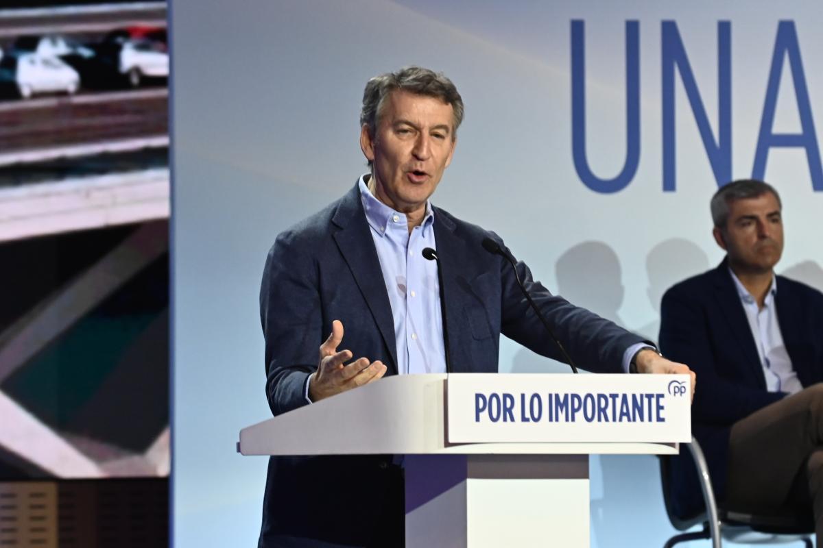 El presidente del PP, Alberto Núñez Feijóo (Europa Press via Getty Images)