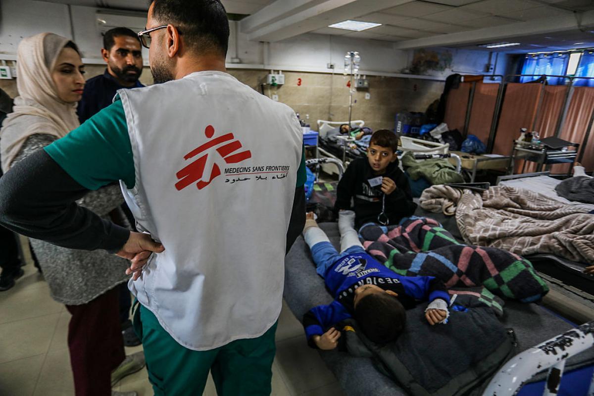 Médicos Sin Fronteras, en Gaza. (Abed Rahim Khatib/Anadolu via Getty Images)