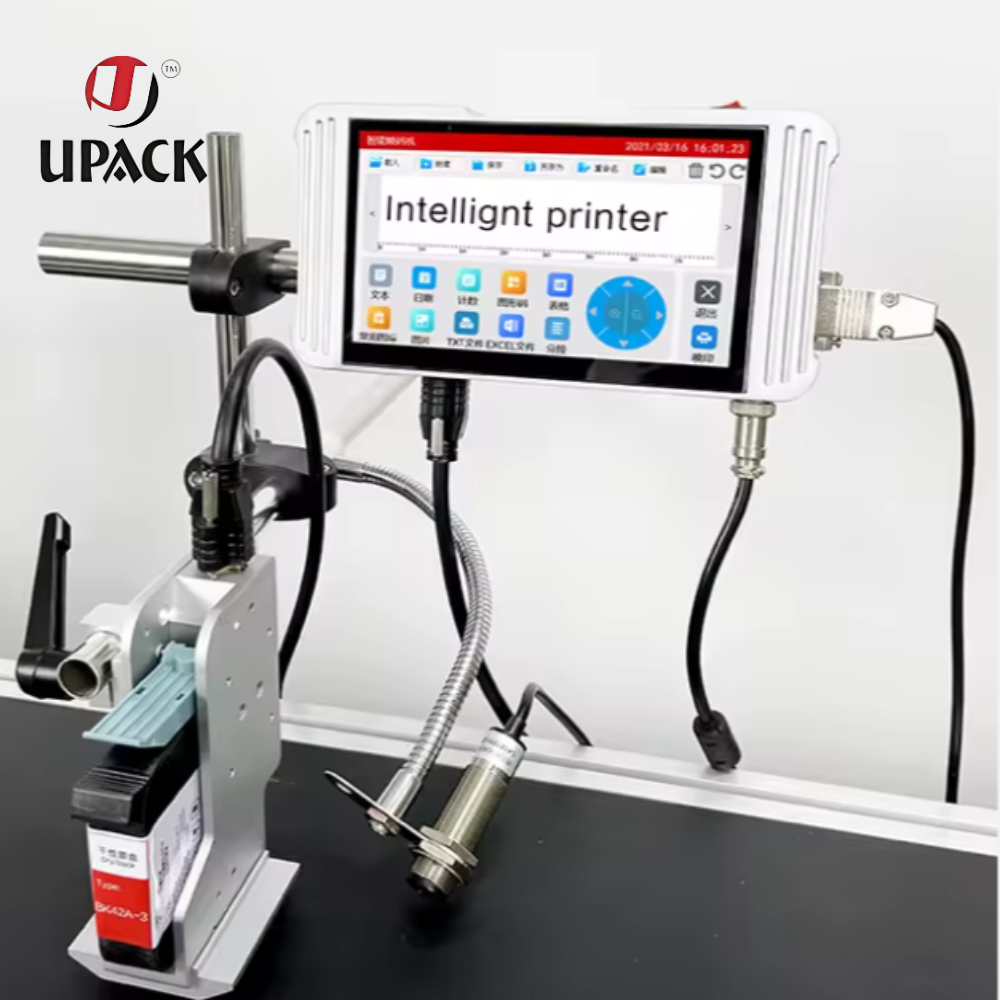 Ink Jet Conveyor Date Coding Machine – 8" Touch Screen Continuous Inkjet Printer