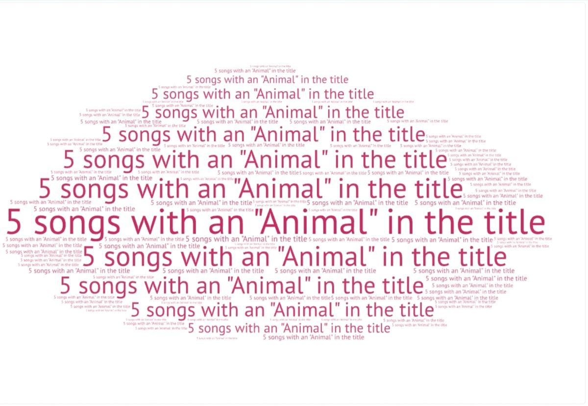 Name  5 songs with an Animal in the title