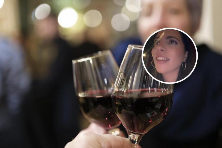 Copas de vino y la cara de @lledomiralles (Thierry Monasse/ @lledomiralles)