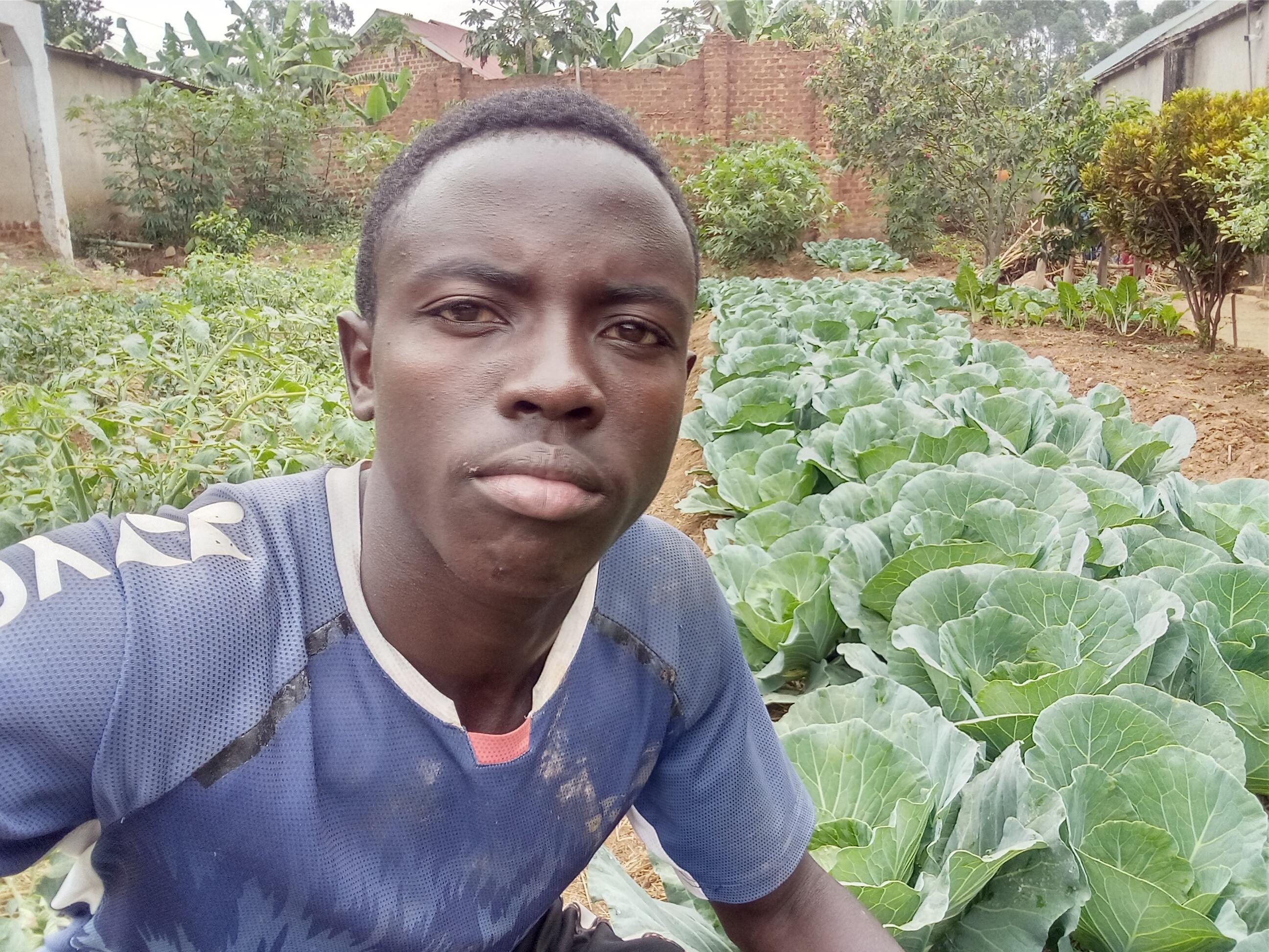 Me on my first day gardening, so dear friend l can't lead alone come and we lead together because two heads are better than one