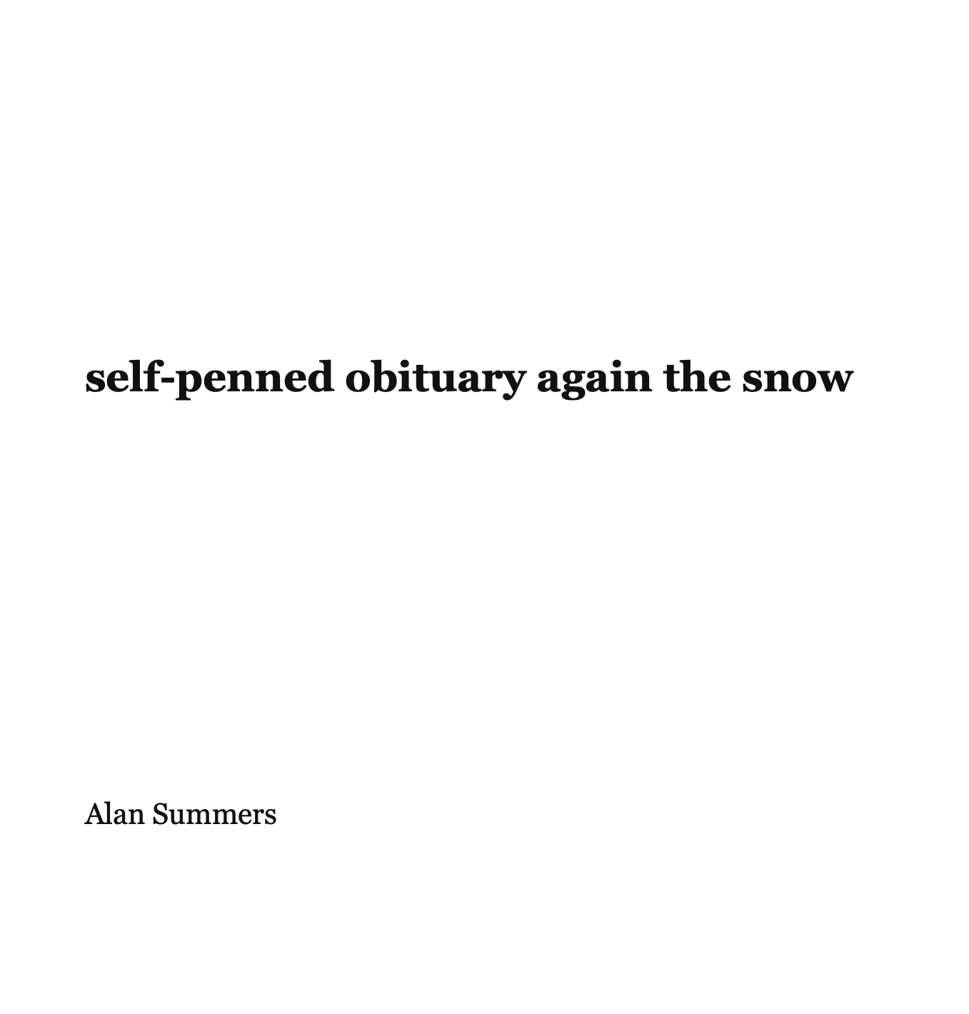 A link to where I posted about my process and thoughts about a haiku poem.