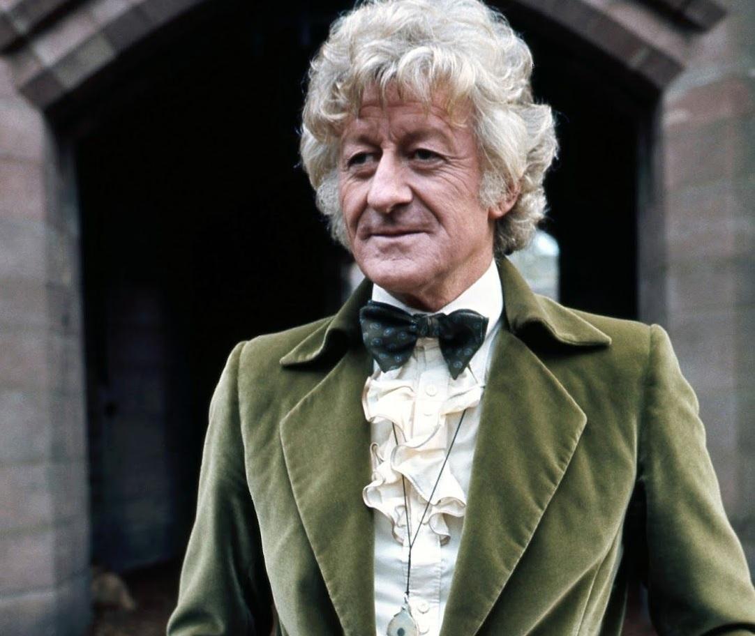 Jon Pertwee as the Third Doctor.