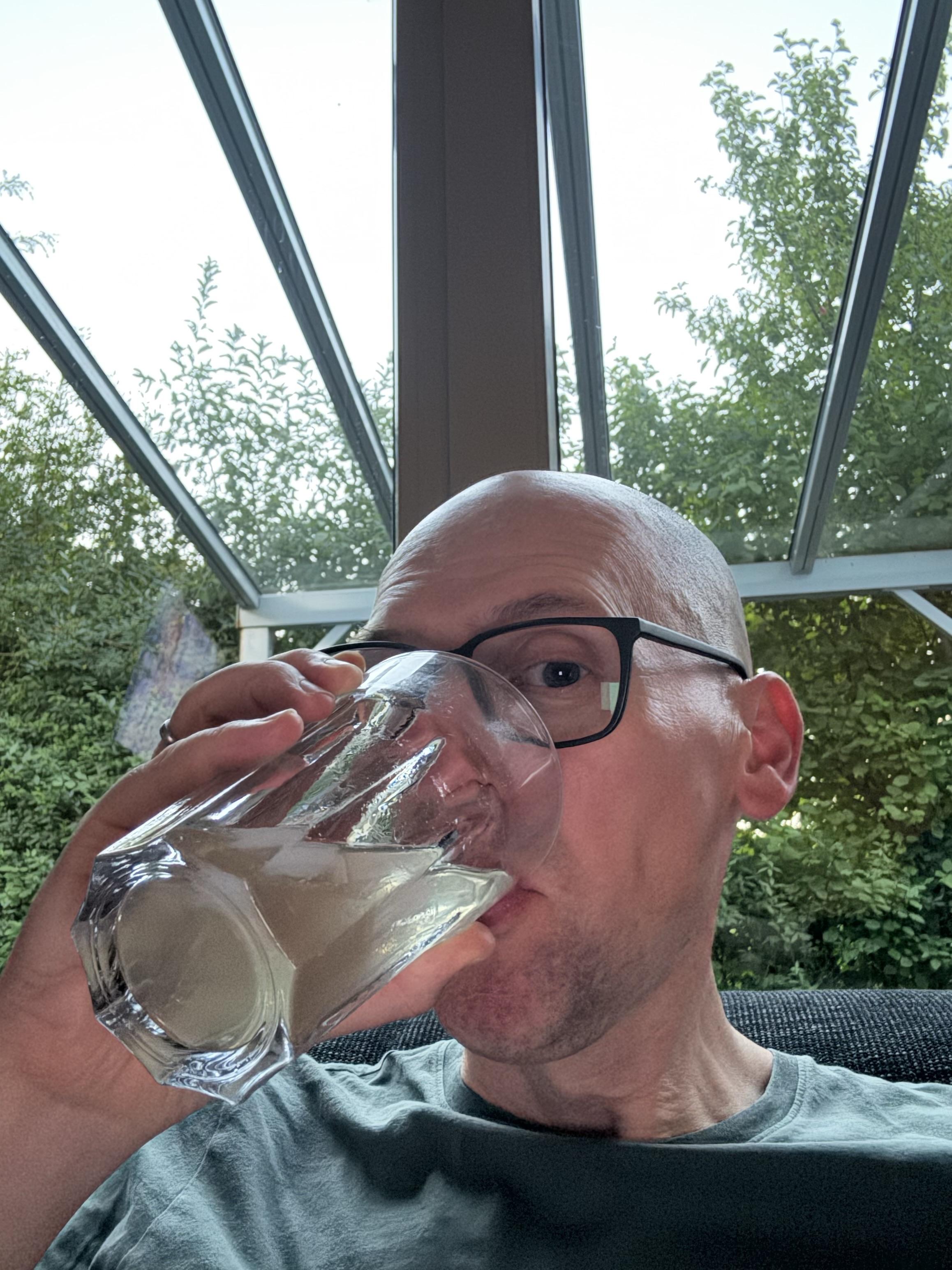 Me having a sip of Mojito…