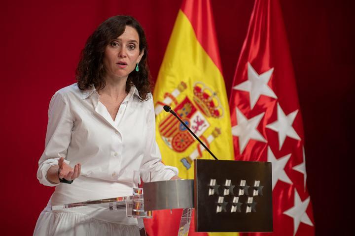 Imagen de archivo de Ayuso. (Europa Press via Getty Images)