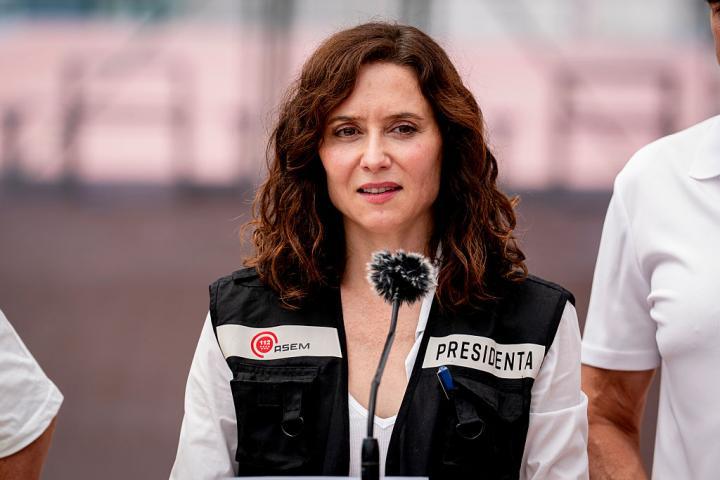La presidenta de la Comunidad de Madrid, Isabel Díaz Ayuso. (A. Perez Meca/Europa Press via Getty Images)
