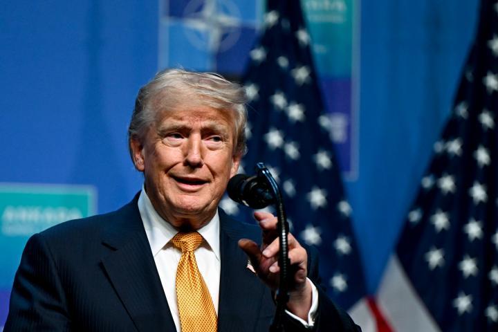 Imagen de archivo del presidente de EEUU, Donald Trump (Dogukan Keskinkilic/Anadolu via Getty Images)