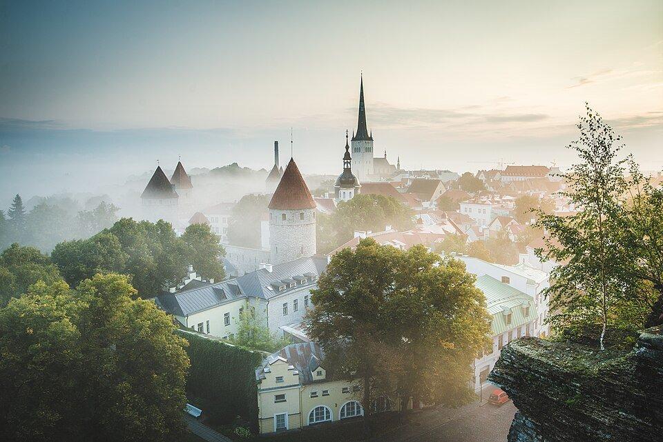 Tallinn old town Estonia during sunrise. photo by Hendrik Mändla