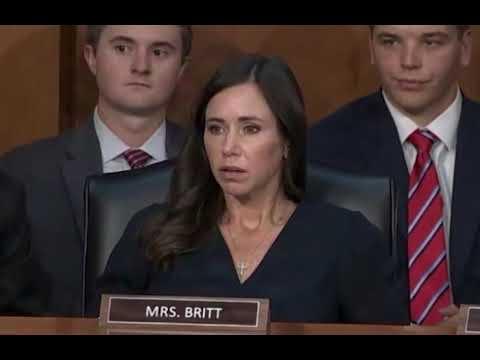 The look of surprise on the face of Senator Britt as she realizes that the Republican case against Prosecutor Jack Smith was based of conspiracy theories and not on actual facts.