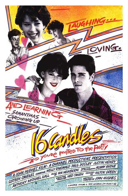 movie poster for 16 Candles