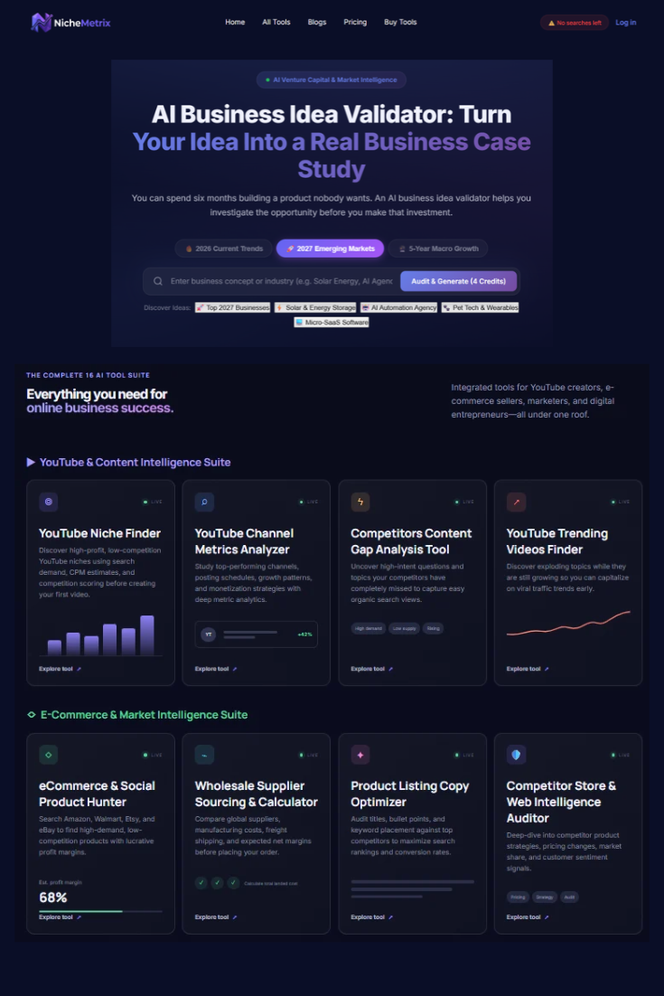 Business idea validator