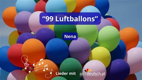 99 Luftballons (colored balloons, Deutsch, Treble Clef)