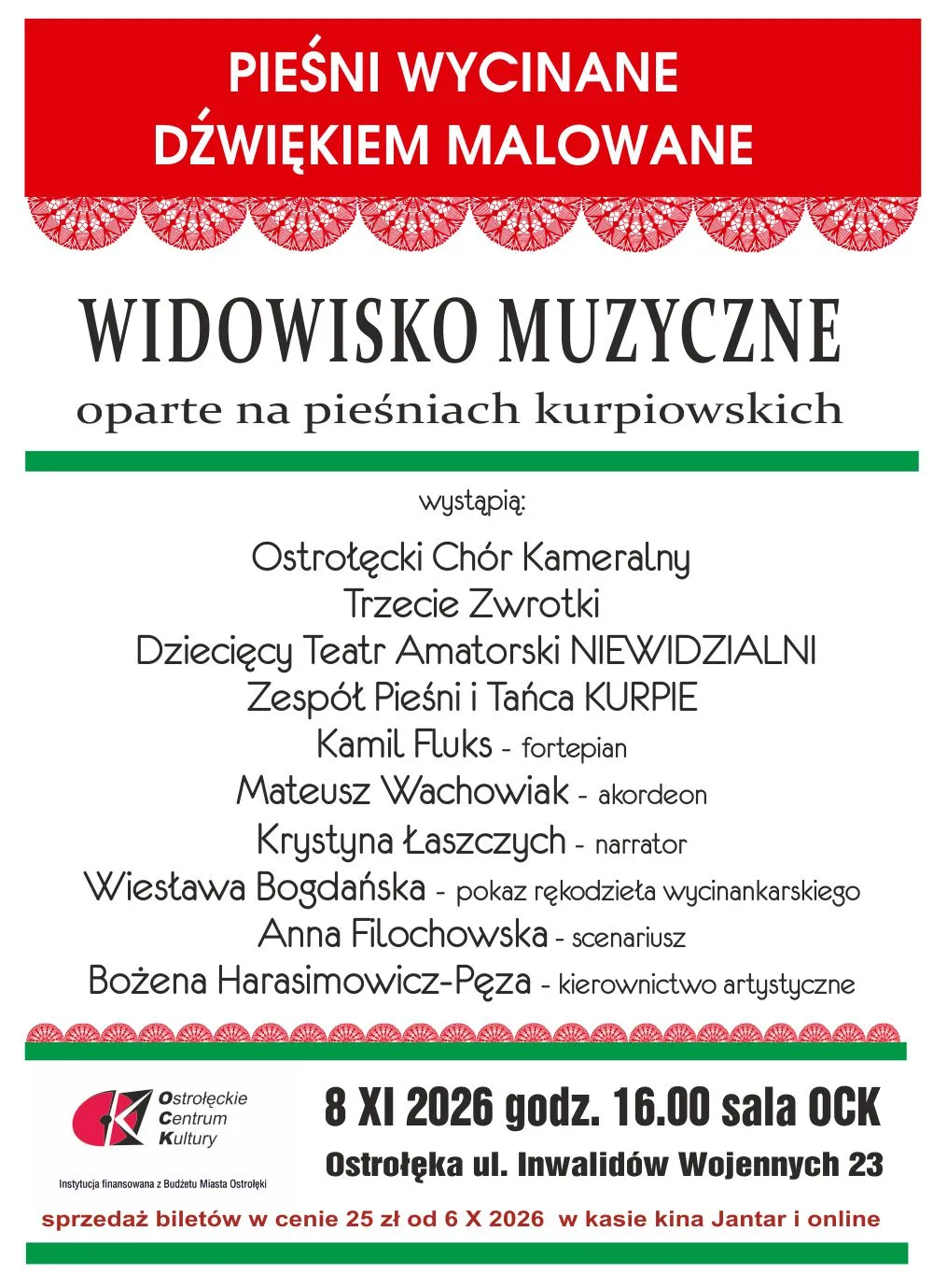 PIEŚNI WYCINANE - DŹWIĘKIEM MALOWANE - koncert 2026