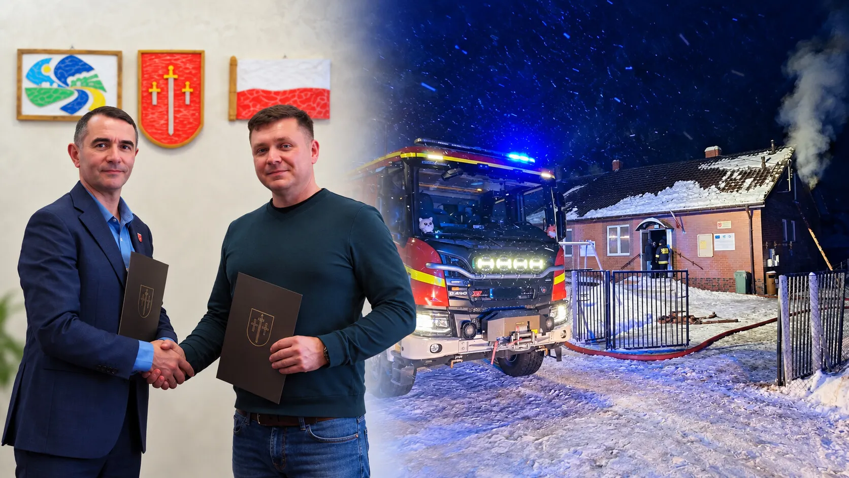 Ogień strawił wnętrze świetlicy w Ratajach. Budynek odzyska dawny blask