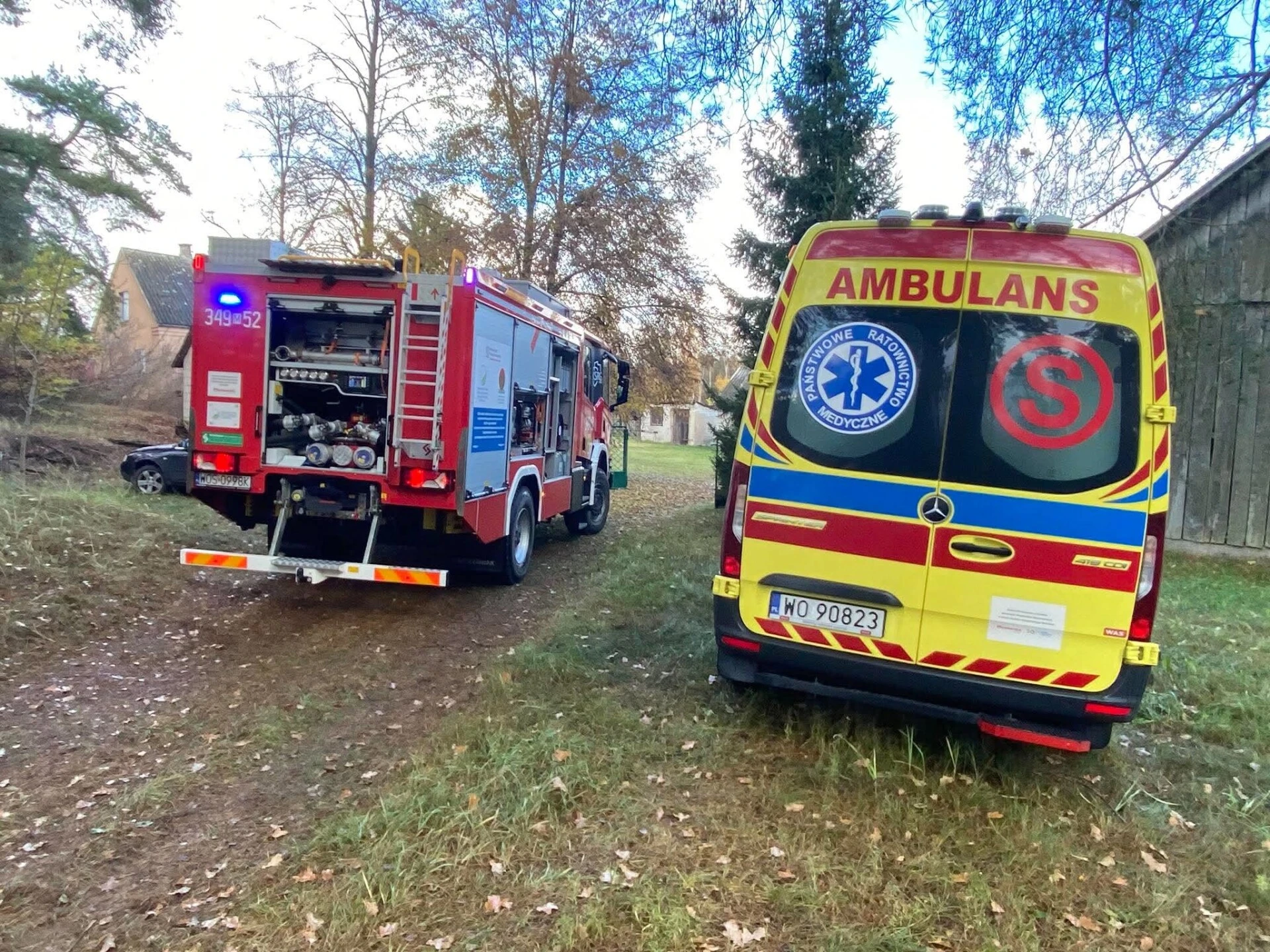 Akcja służb w Gnatach. Nie żyje mężczyzna!