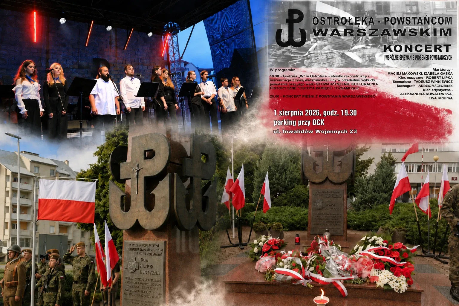 1 sierpnia w Ostrołęce zawyją syreny i wybrzmi koncert. Oddamy hołd Bohaterom Powstania Warszawskiego