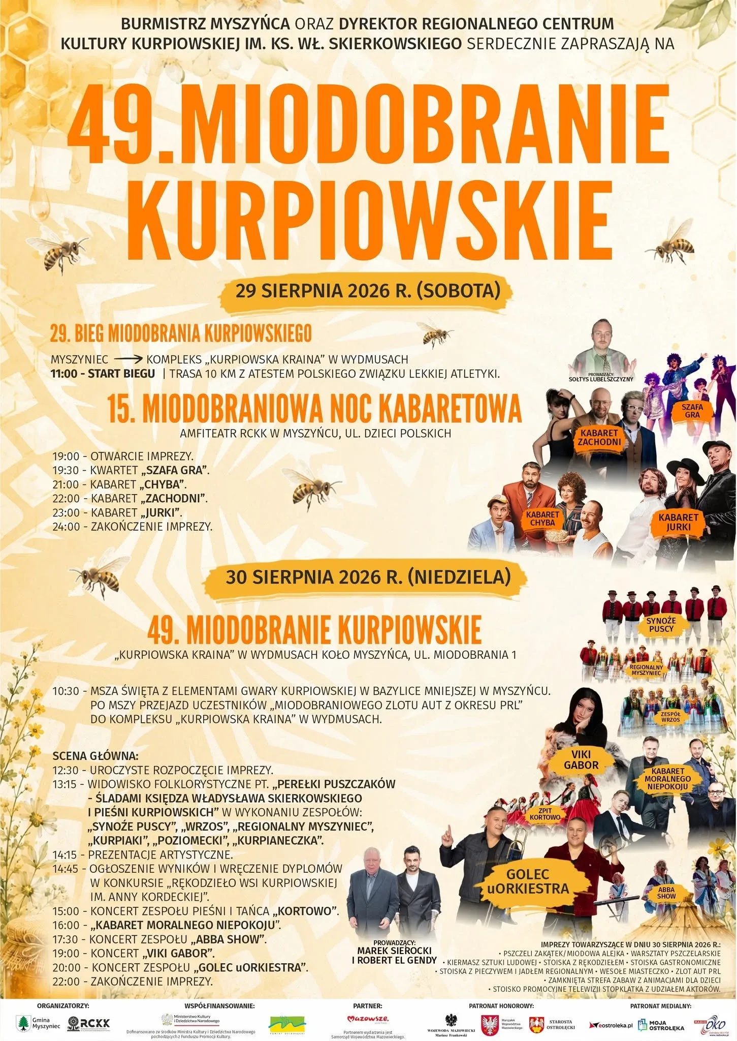 Dwa dni zabawy i plejada gwiazd. Miodobranie Kurpiowskie odsłania karty
