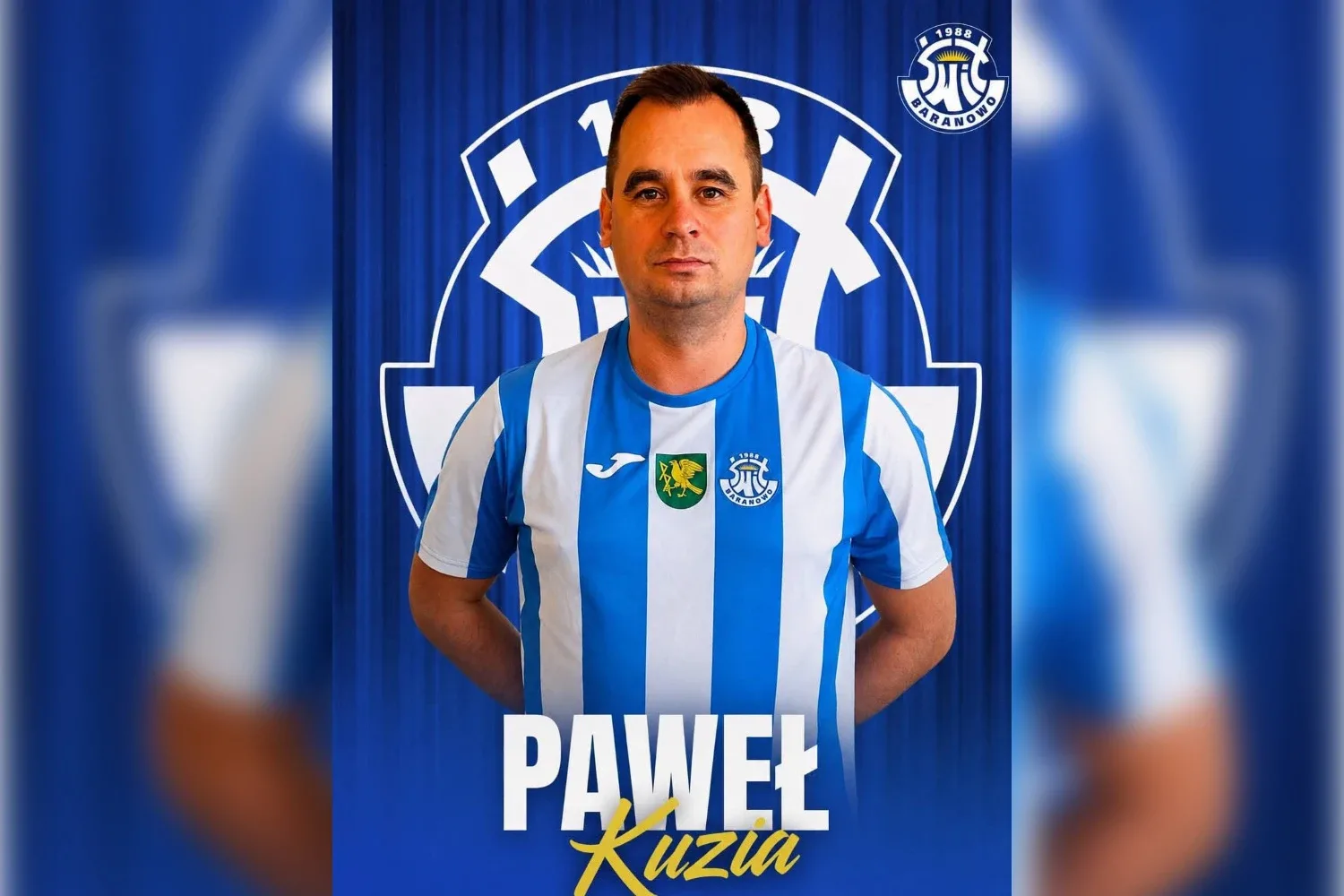 Paweł Kuzia wraca do Świtu Baranowo. Doświadczony zawodnik ponownie w biało-niebieskich barwach