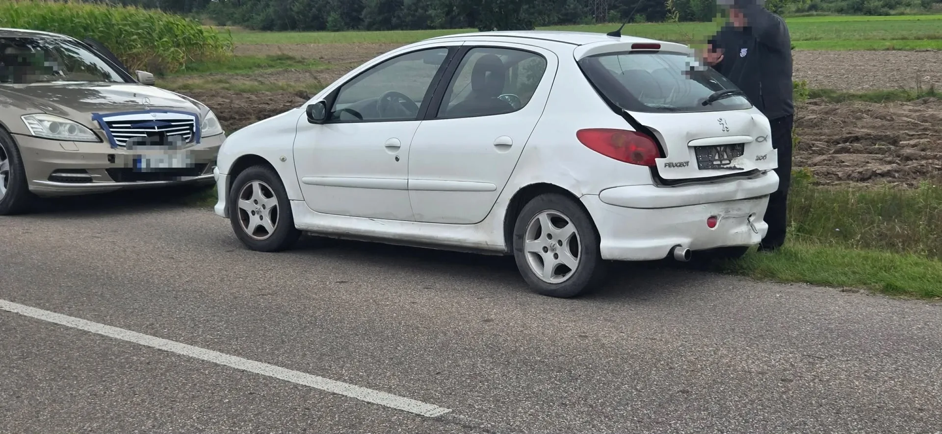 Zderzenie dwóch aut w Teodorowie (zdjęcia)