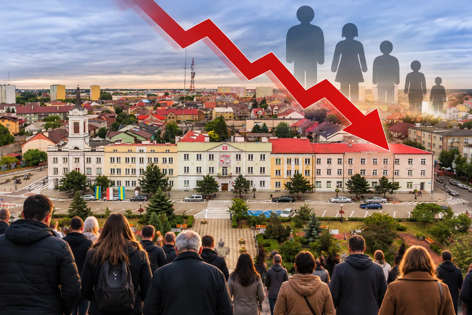 Z Ostrołęki i okolicznych gmin znikną tysiące mieszkańców. Prognoza do 2060 roku jest fatalna