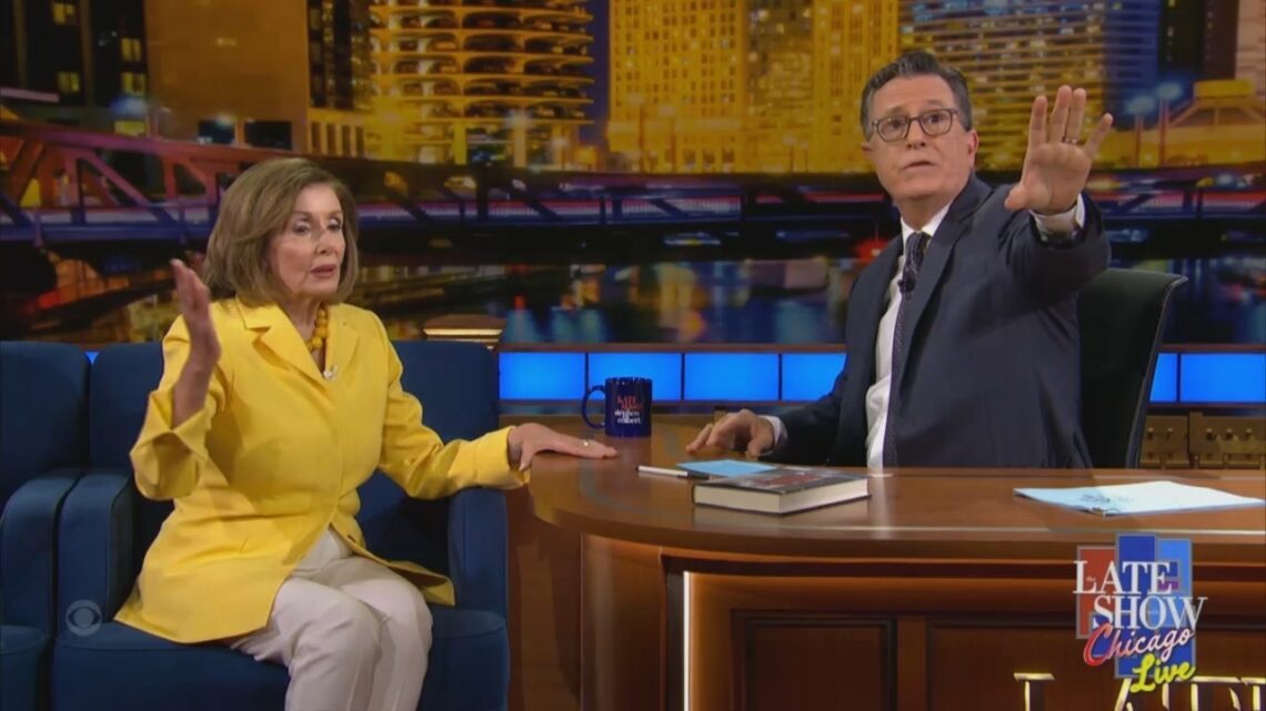 protestors-disrupt-nancy-pelosi-during-‘the-late-show’-taping