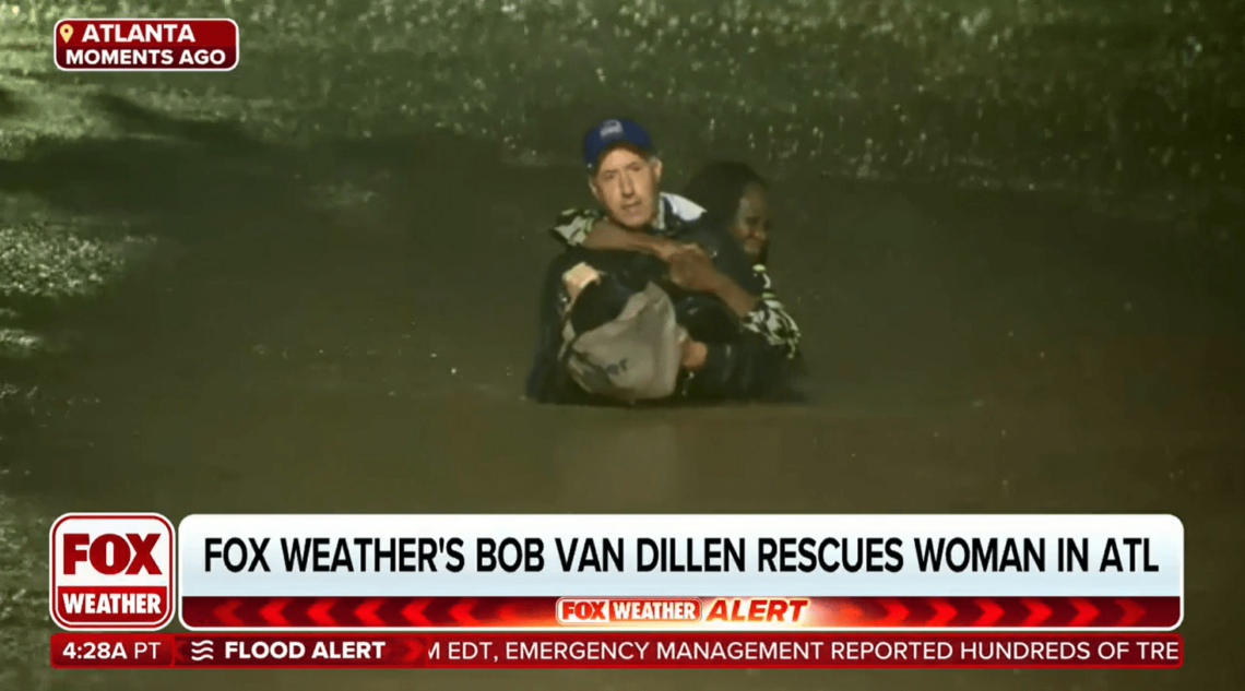 fox-weatherman-halts-broadcast-to-rescue-atlanta-woman-in-flood