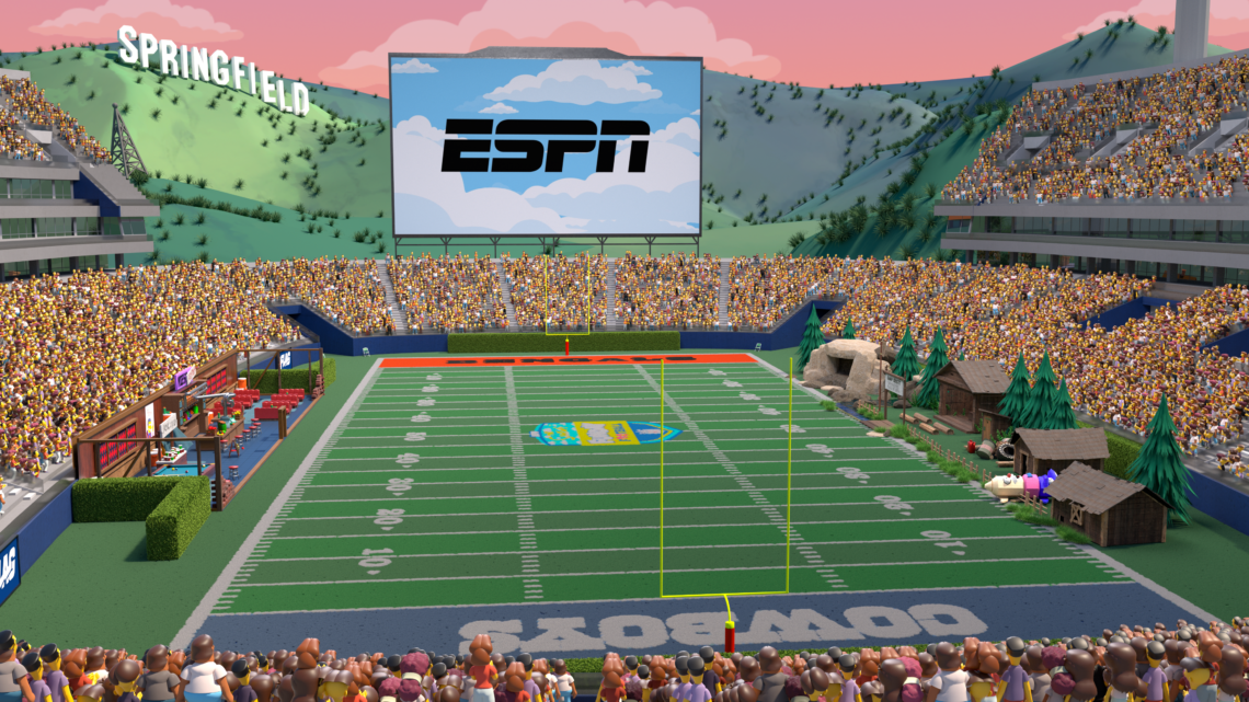 the-simpsons-tackle-monday-night-football-in-disney’s-new-nfl-push