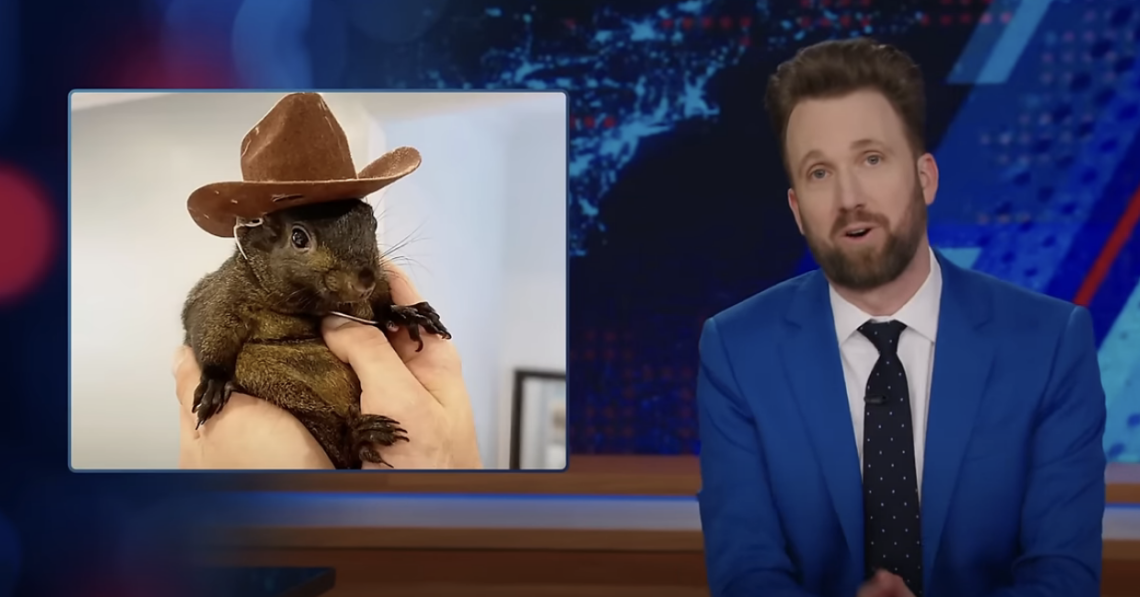 jordan-klepper-highlights-absurdity-in-trump-campaign’s-closing-message-about-peanut-the-squirrel’s-death