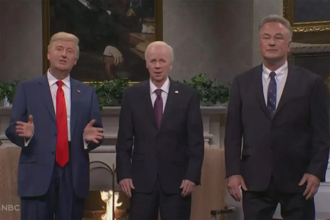 donald-trump-and-joe-biden-bond-over-hating-being-president-on-‘snl’-as-alec-baldwin-debuts-as-rfk-jr.:-‘i-got-a-dead-dolphin-in-my-car’