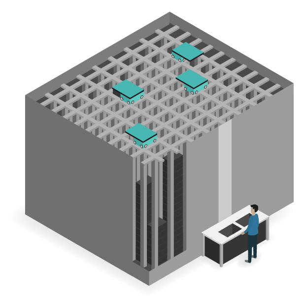 Logistics Storage Cube Storage System MM Solutions