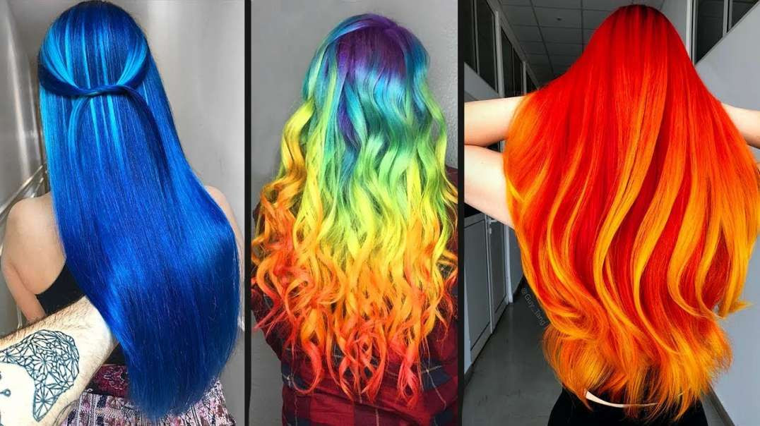 Amazing Hair Color Transformation For Long Hair! - Rainbow Hairstyle Tutorials Compilations