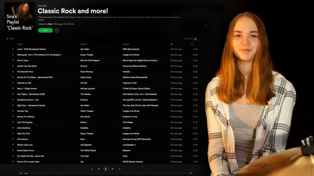 Sina on Spotify (by Milena)