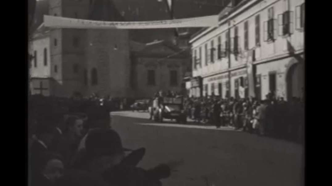 Hitlereinmarsch in Purkersdorf (Stummfilm 9.5 mm s/w)