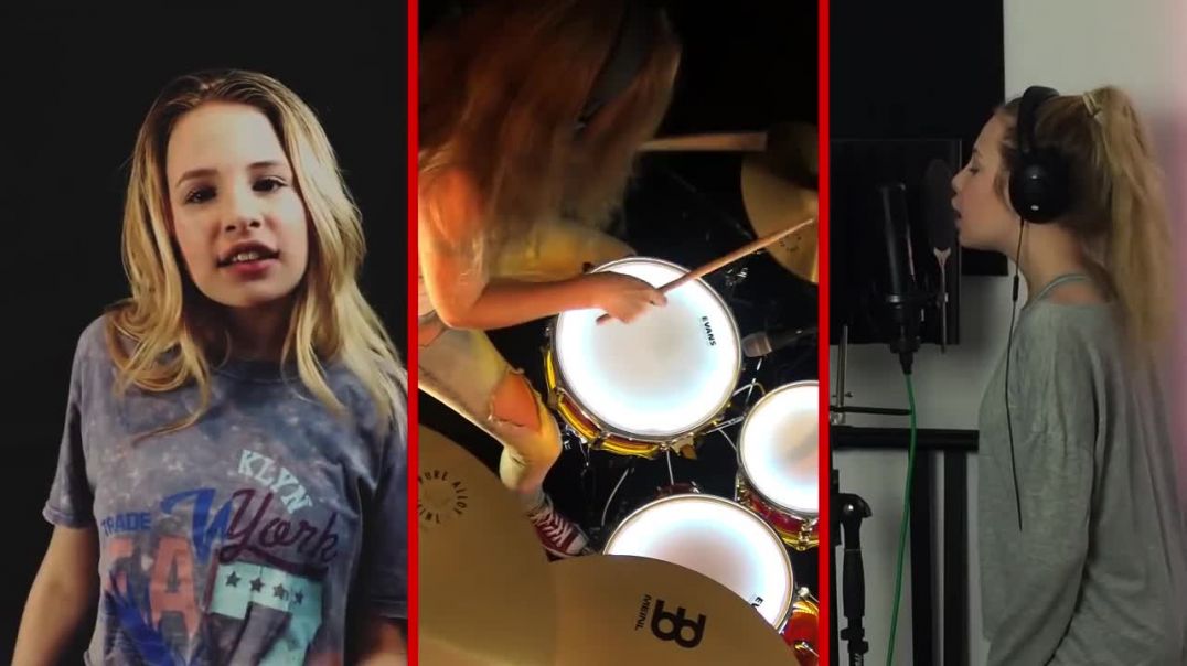 Thriller - (Michael Jackson) Drum Cover by Charlotte Zone & Sina