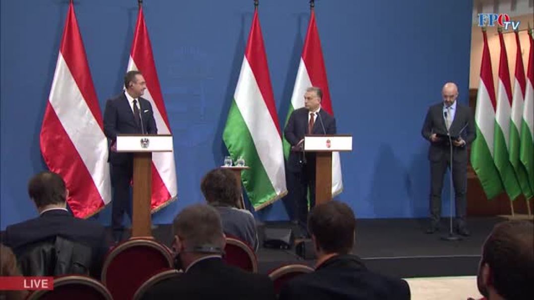Pressekonferenz 06.05.2019 Strache und Orban in Budapest