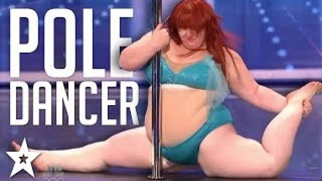 PLUS SIZE Pole Dancer Audition With A Funny TWIST On America's Got Talent
