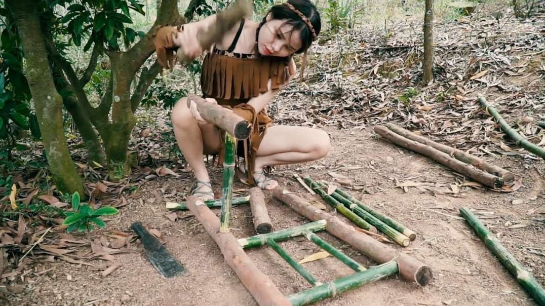 Ana hat 3 Gegenstände aus Bambus hergestellt
