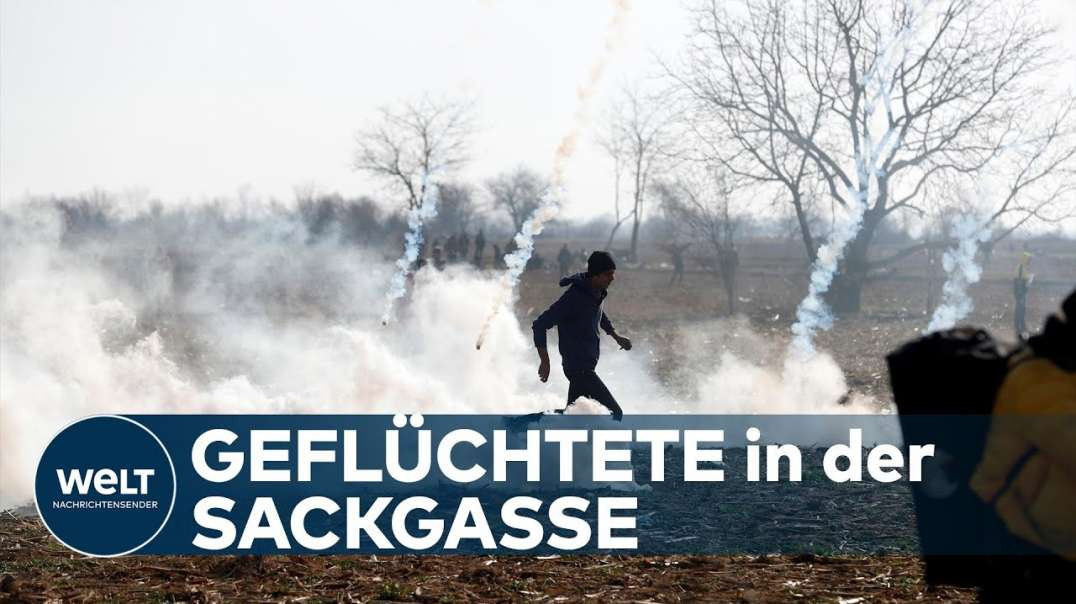 ESKALIERENDE SITUATION Griechische Sicherheitskräfte setzen Tränengas gegen Flüchtlinge ein