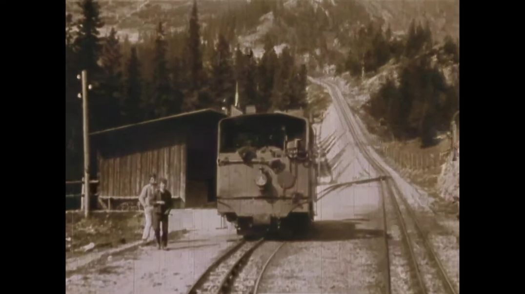 Eine Fahrt mit der Zahnradbahn auf den Schneeberg, 1910