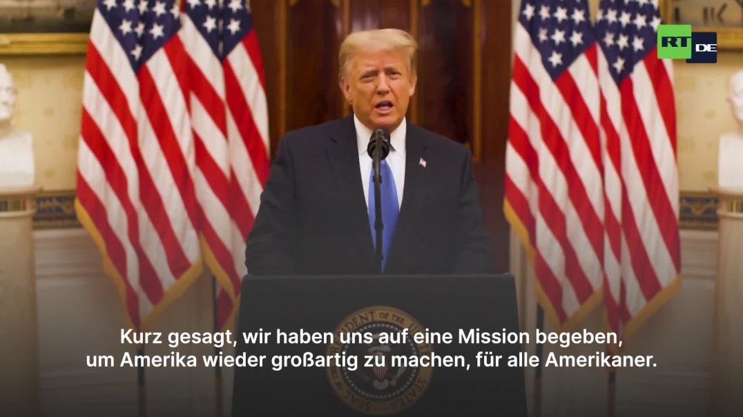 "Das Beste kommt erst noch" - Komplette Abschiedsrede von US-Präsident Trump
