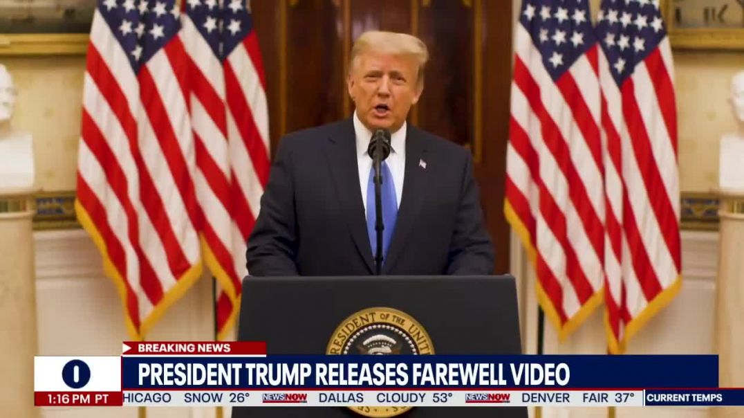 "My True Honor" President Trump Farewell Speech From White House