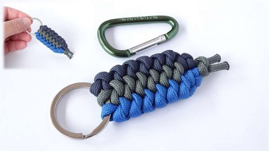 Make a Simple Paracord Keychain - Mated Snake Knot