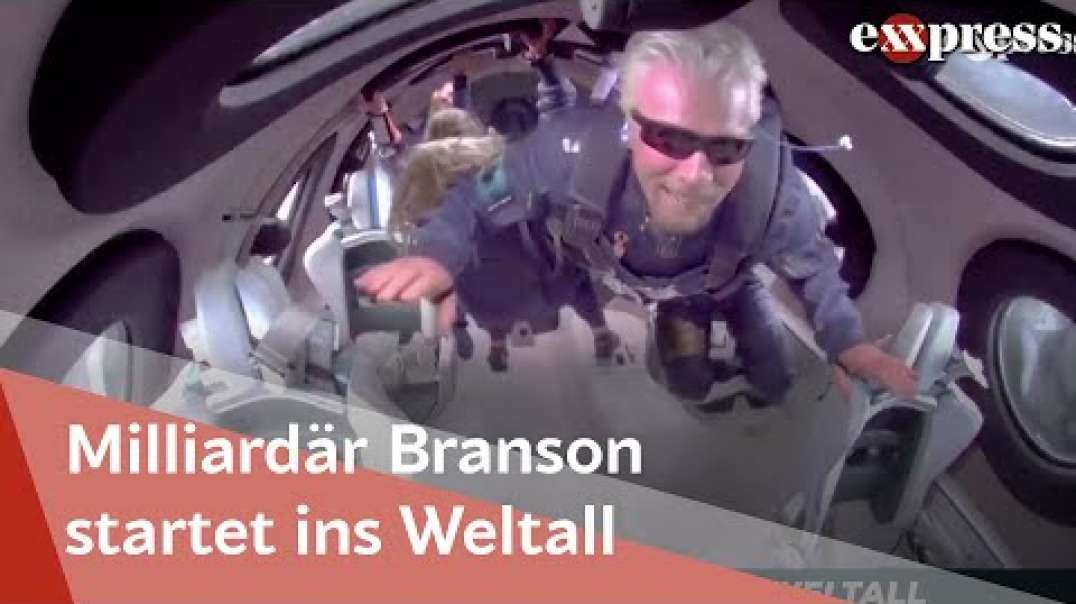 Milliardär Branson fliegt durchs Weltall