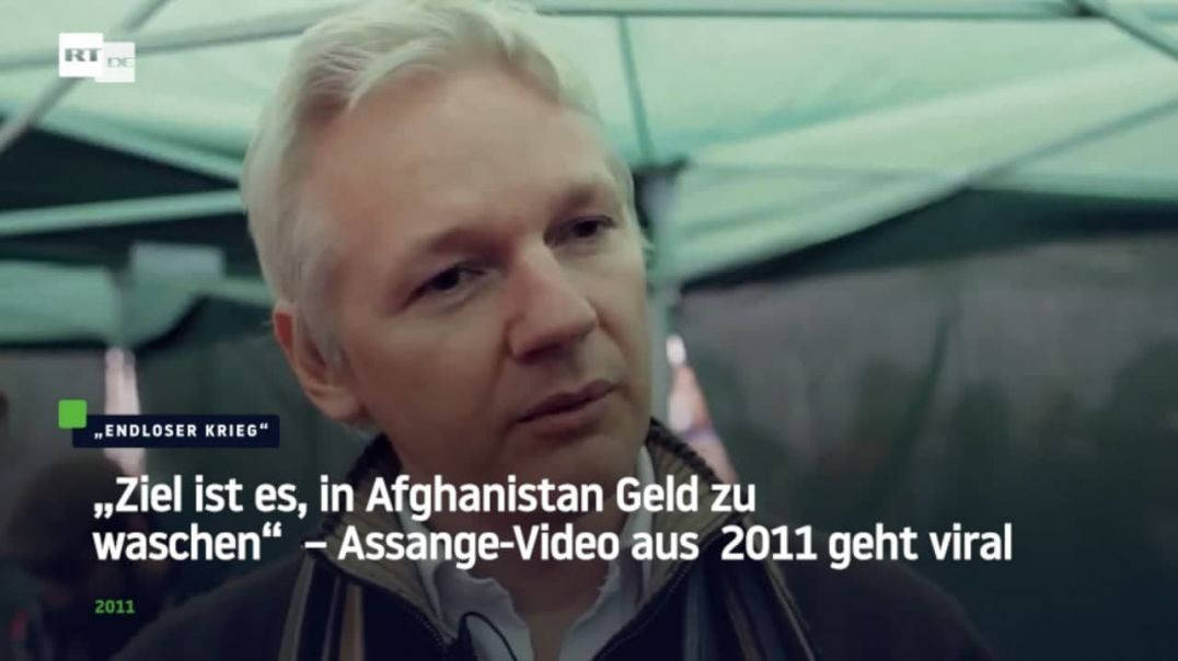 „Ziel ist es, in Afghanistan Geld zu waschen“ – Assange-Video aus 2011 geht viral