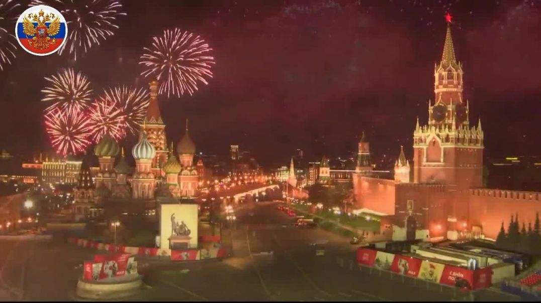 Feuerwerk in Moskau zum Tag des Sieges