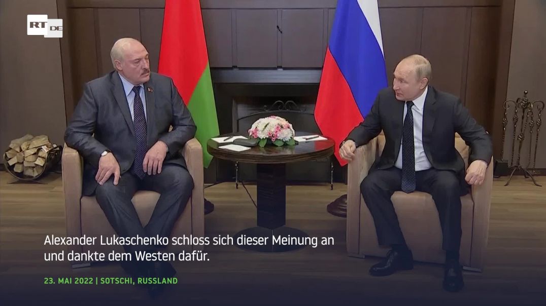 ⁣Lukaschenko und Putin in voller Dankbarkeit für westliche Sanktionen!