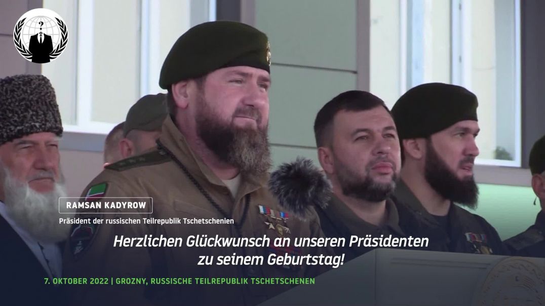 Kadyrow veranstaltet ein Fest zu Putins 70. Geburtstag - Ich wünsche ihm nationale Sicherheit